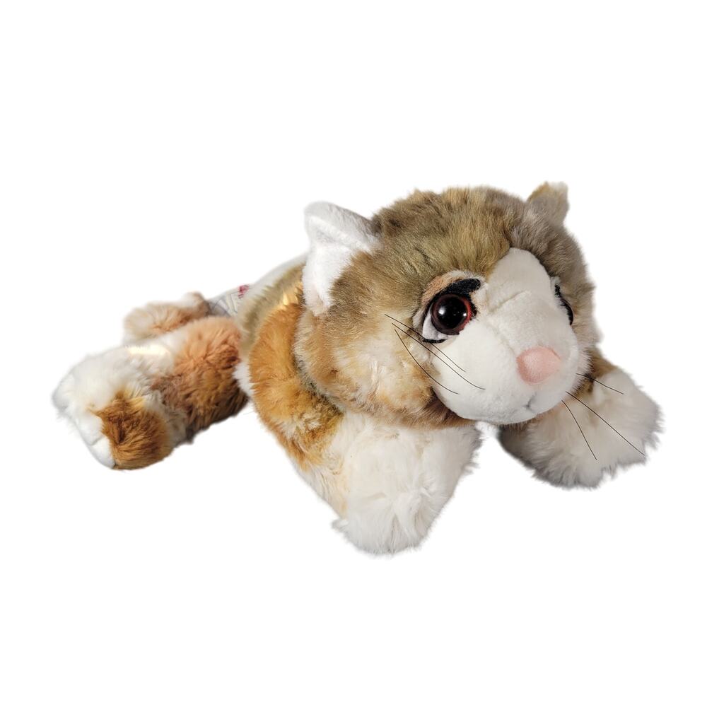 Lil' Pet Hospital Plush Calico Cat Toy 12" Stuffed Animal Realistic Multicolor